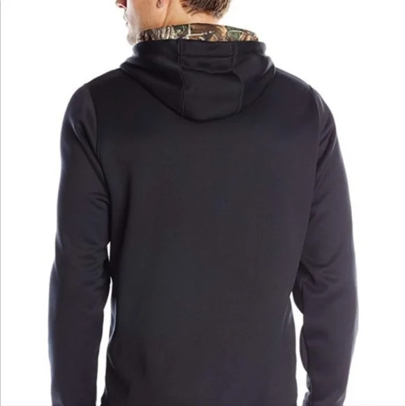 Under Armour Black Storm Camo Camoflage Hoodie Hooded Sweatshirt Men's 3X EUC